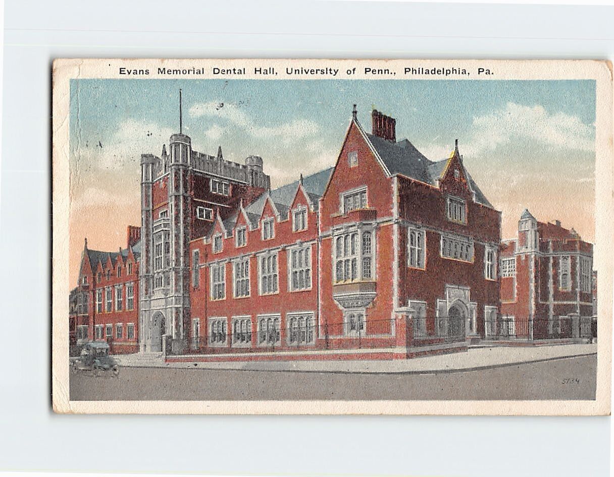 Postcard Evans Memorial Dental Hall University of Penn. Pennsylvania USA