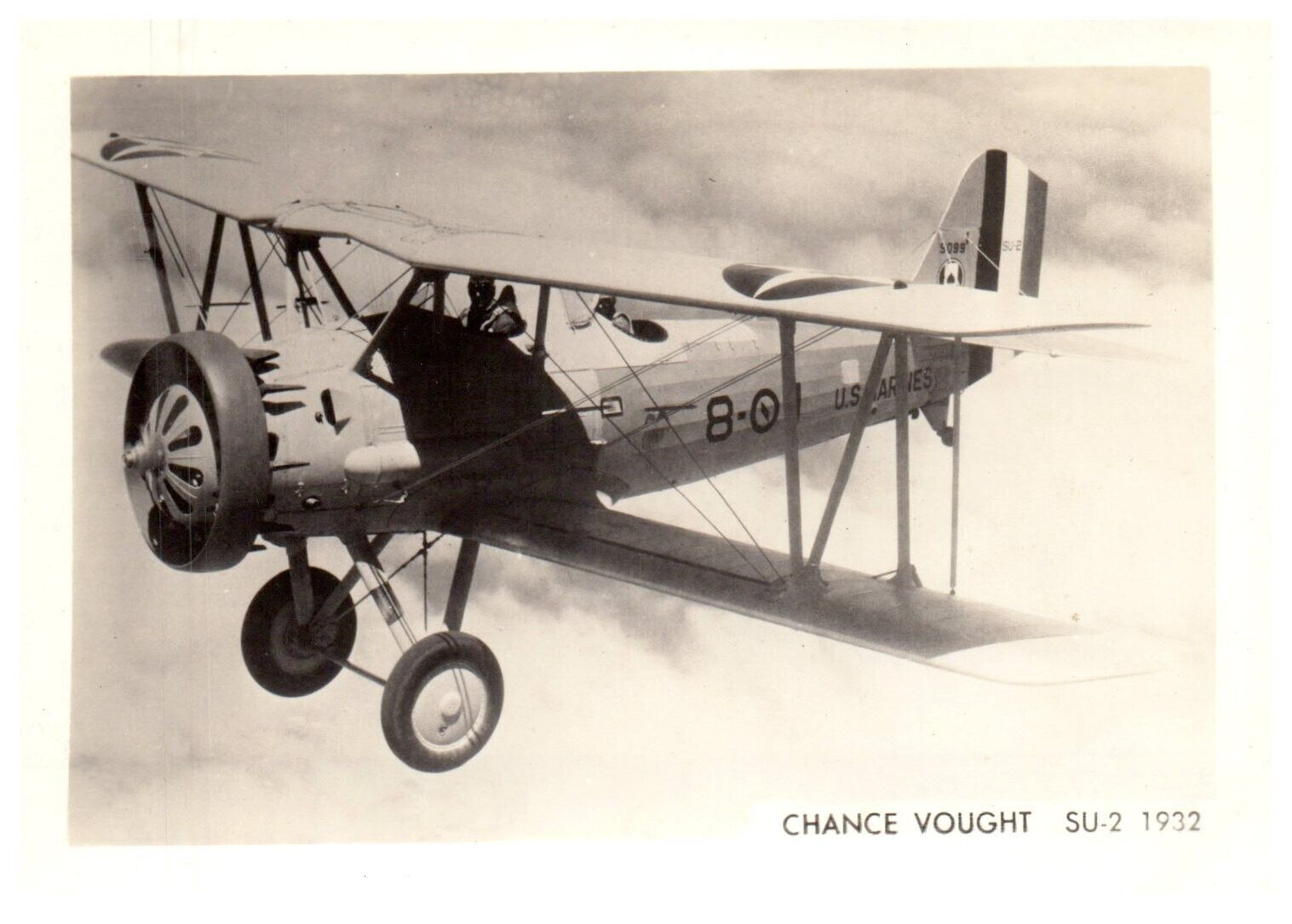 USMC Marines Chance Vought SU-2 1932 Airplane In Air Original Photograph 5x3.5\