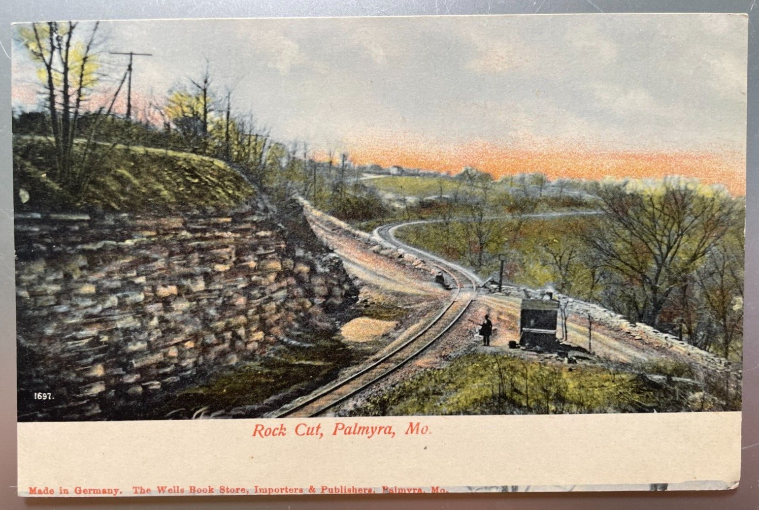 Vintage Postcard 1901-19907 Rock Cut, Palmyra, Missouri (MO)