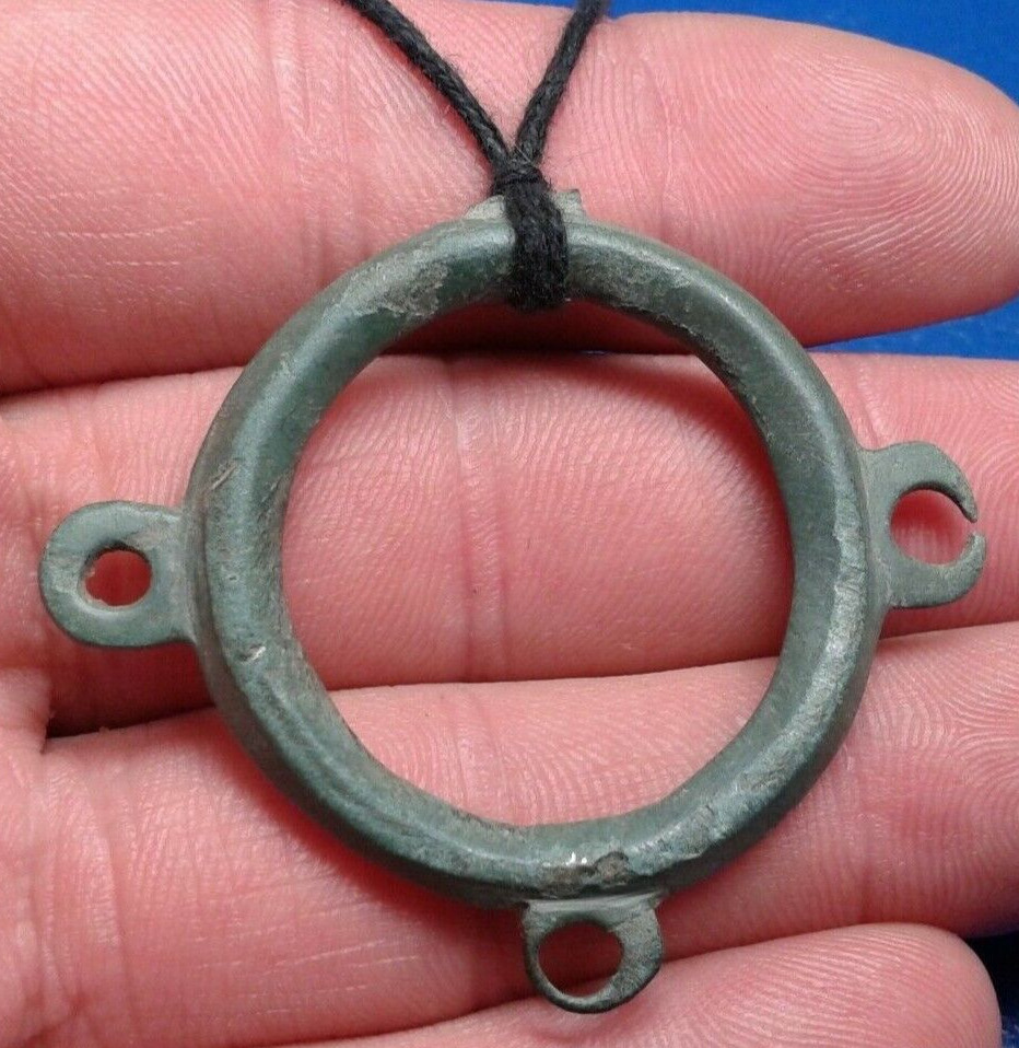 Celtic Bronze Amulet Pendant. Very Rare 