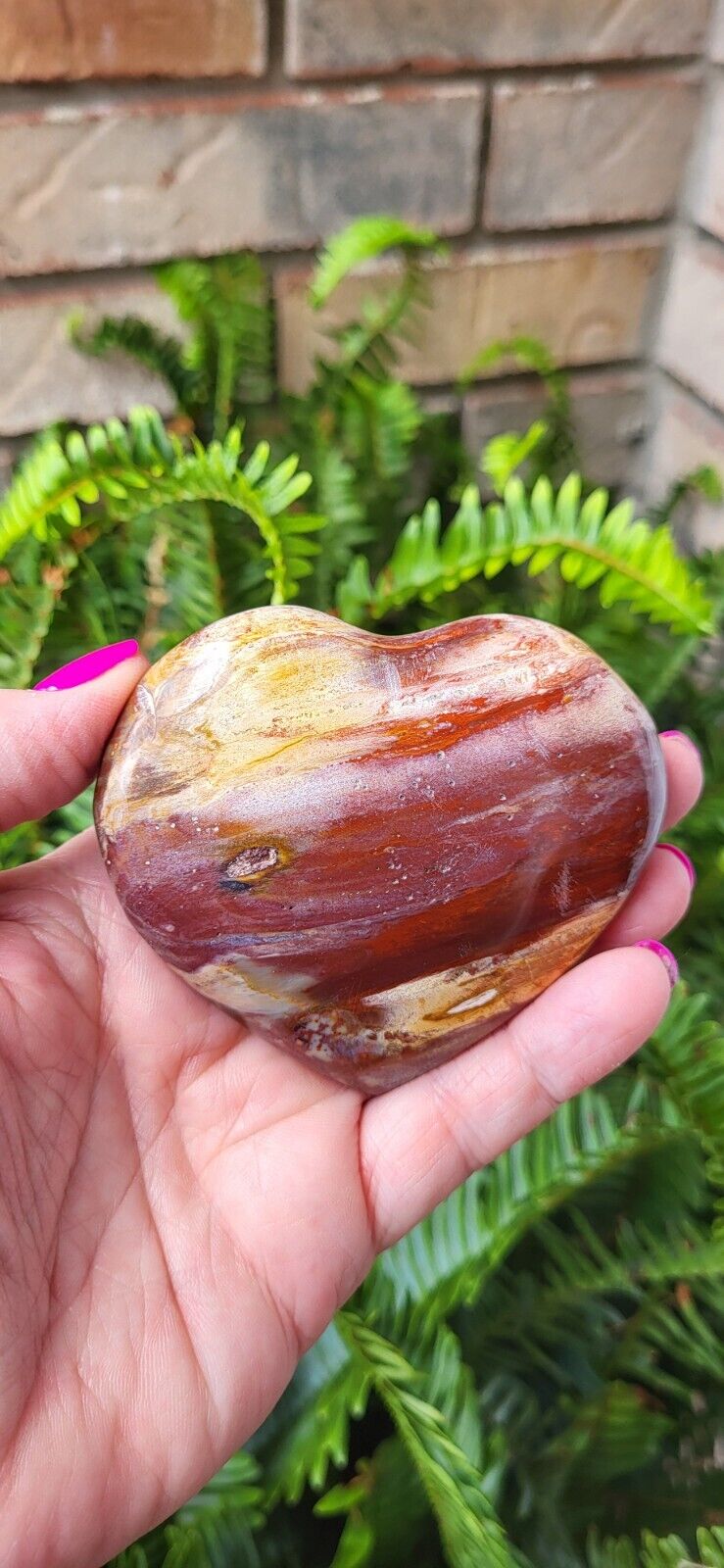 Ocean Jasper Heart Thick And Colorful