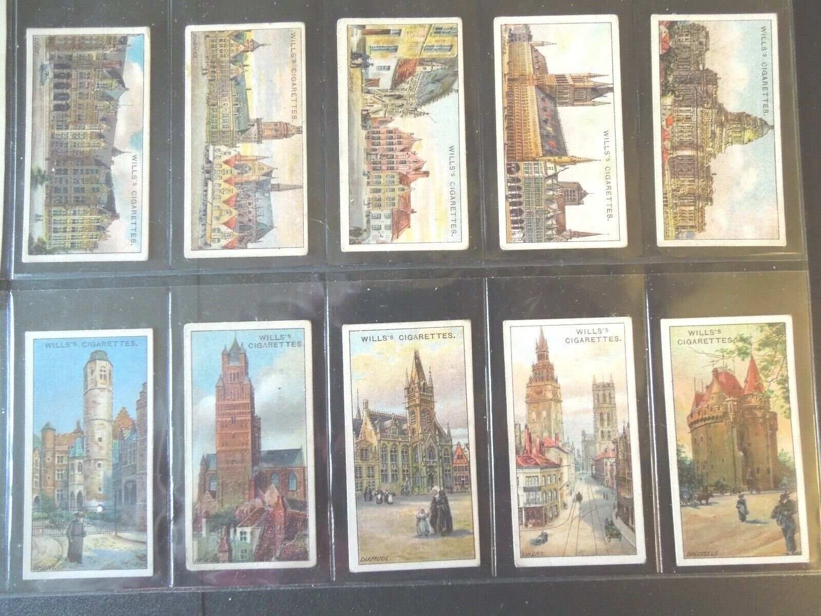 1915 Wills Belgium Architecture Tobacco cards complete 50 card set  