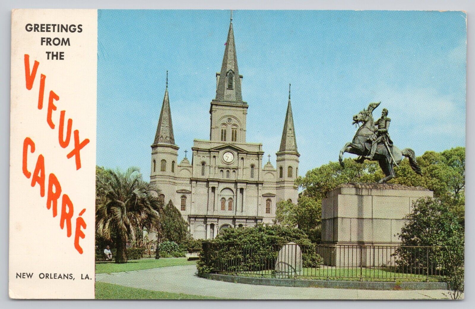 Postcard Greetings from the Vieux Carre New Orleans LA