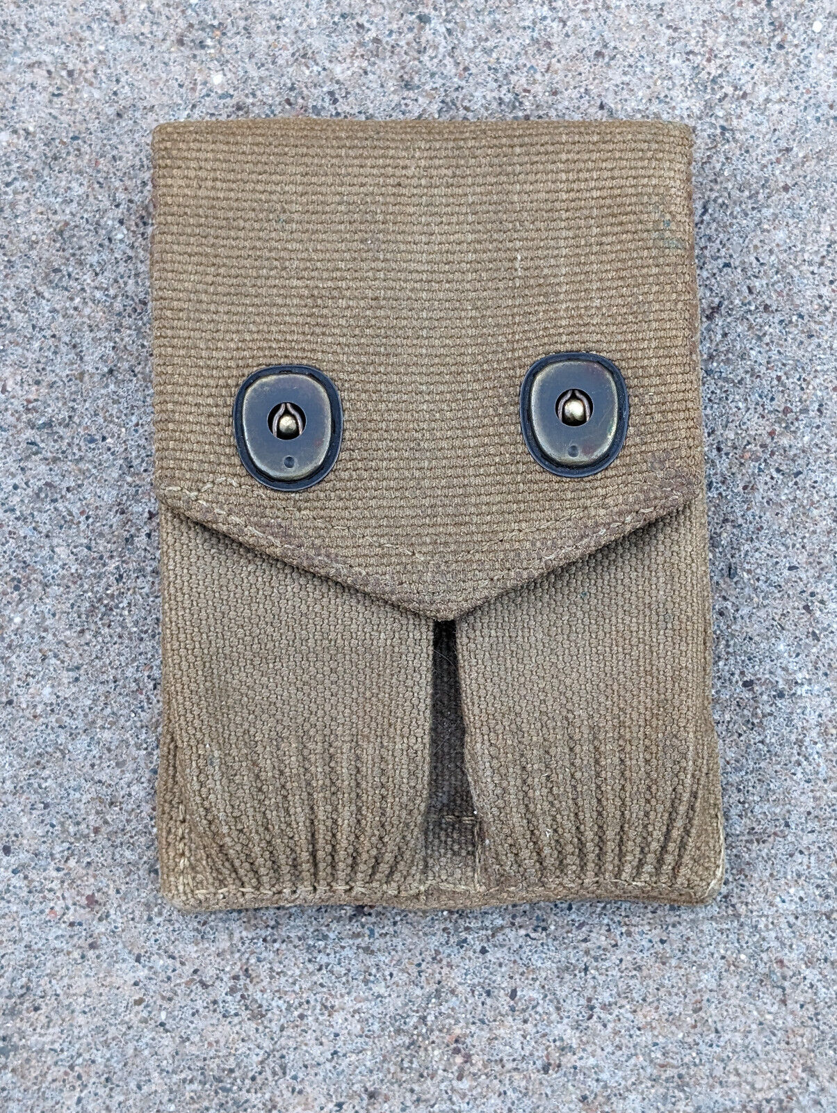 WWI US M1910 Dual Magazine Pouch M1911 Marked Mills - Dated SEPT 1918