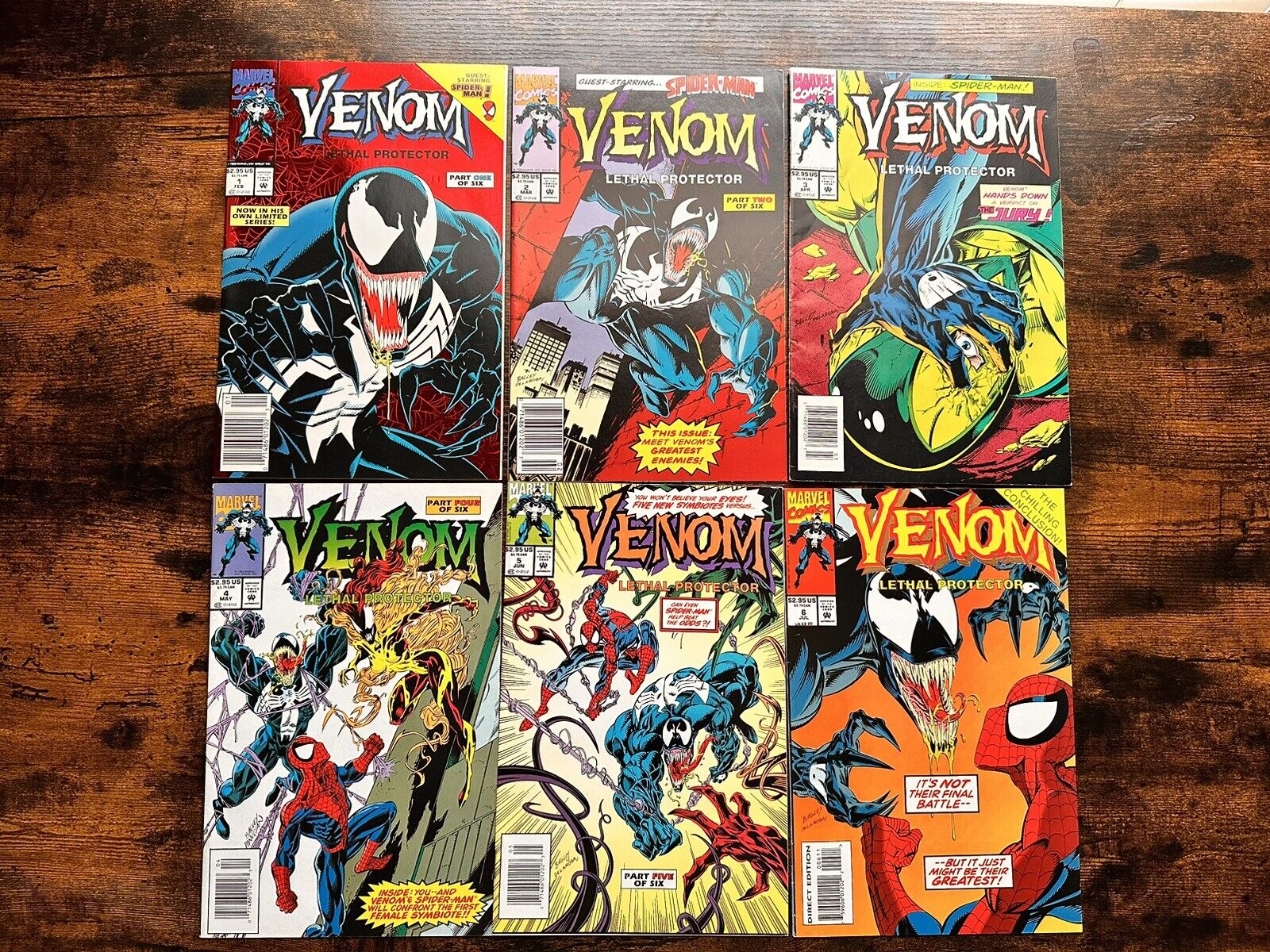 Venom Lethal Protector Run 1-6 Newsstand Edition 