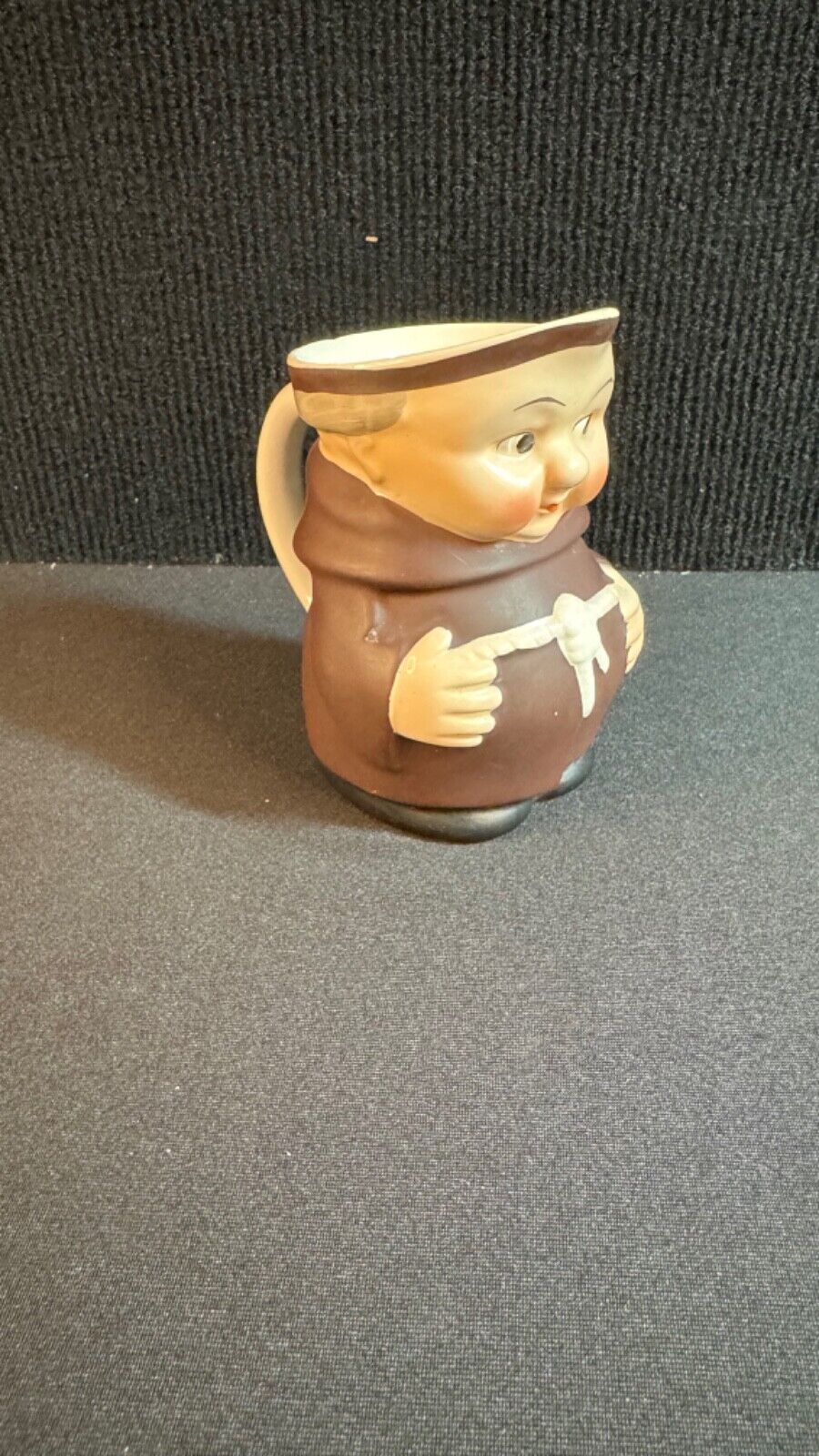 Early Goebel Friar Tuck Monk Cream Pitcher with an Early Mark