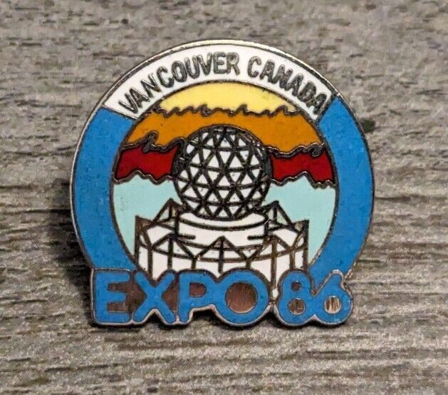 Vintage Vancouver Canada Expo \'86 World\'s Fair 1986 Souvenir Lapel Pin