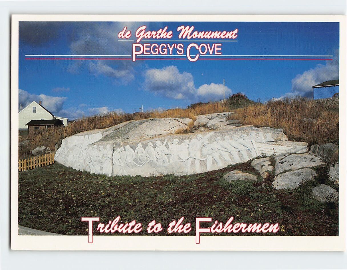 Postcard Tribute to the Fishermen, de Garthe Monument, Peggy\'s Cove, Canada