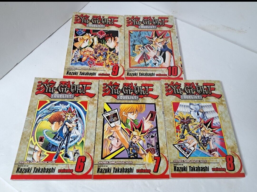 Yu-Gi-Oh Duelist Lot Of 5 English Manga #6 7 8 9 and 10 Viz First Print NM 6-10