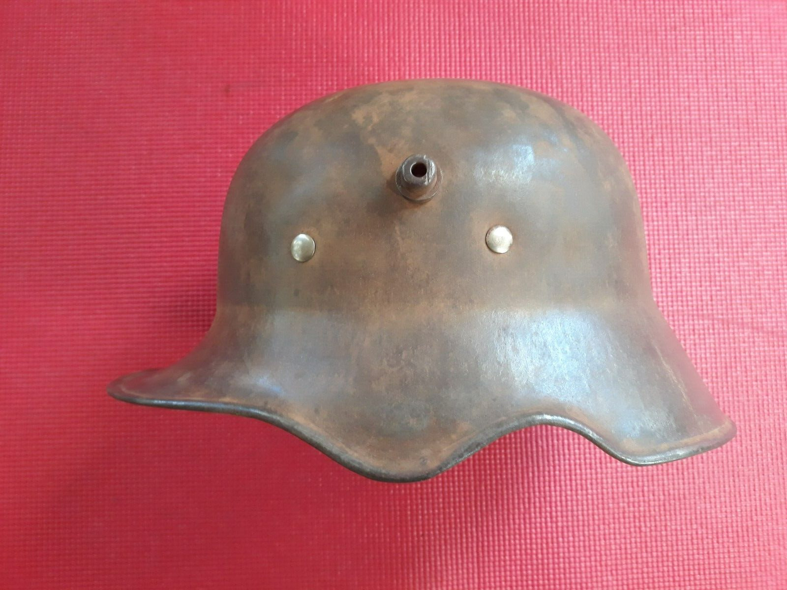 Extremely Rare WW1 German M18 Cut-Out Helmet ET64 with Nice Heat Stamp LAST ONE