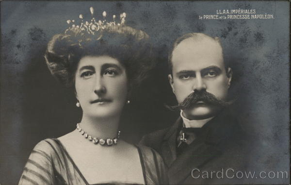 Royalty L.L.A.A. Imperiales le Prince wet la Princesse Napoleon V. G. Postcard