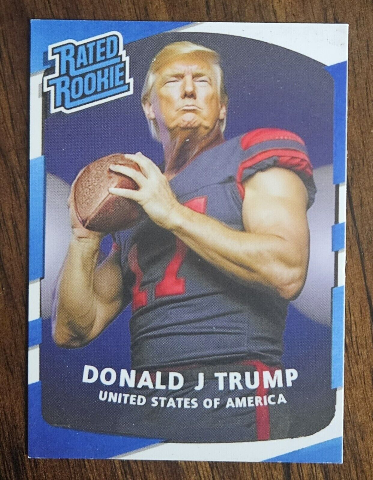 DONALD TRUMP Football Custom Art Card