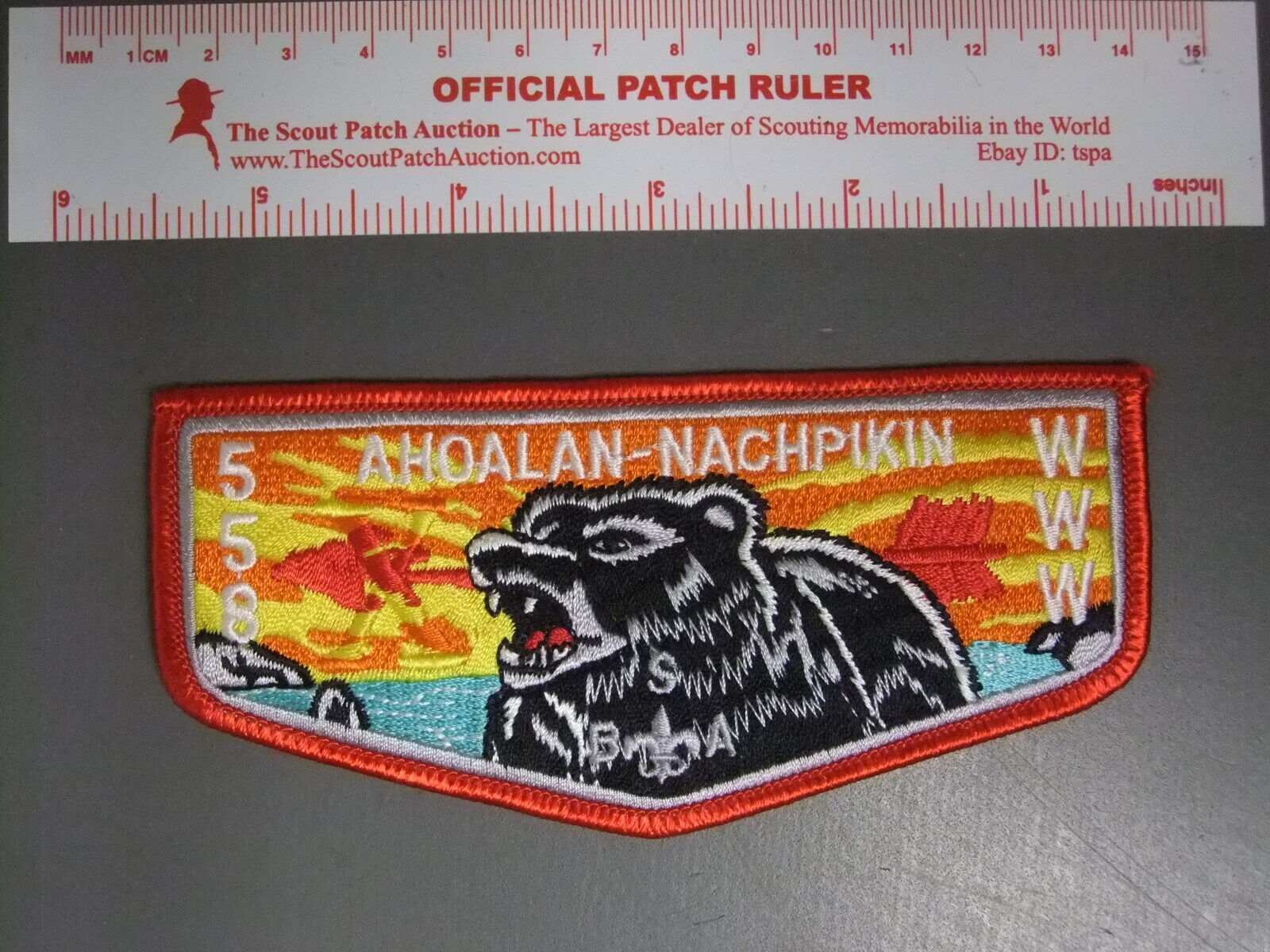 Boy Scout OA 558 Ahoalan-Nachpikin flap 1615NN