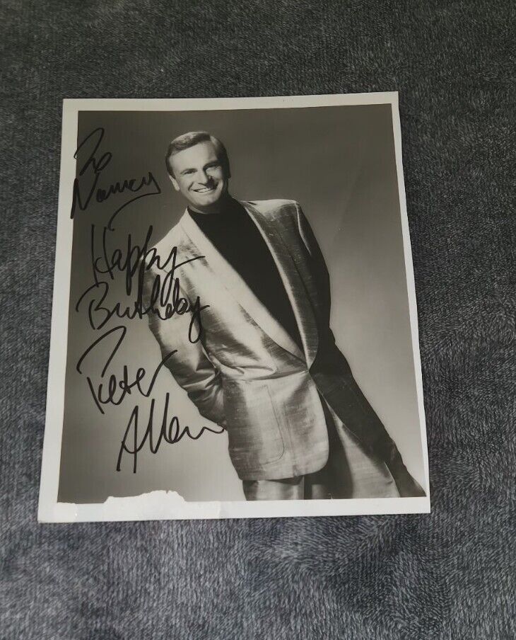 Peter Allen Signed Autographed Black&White 8x10 Celebrity Photograph - Vintage 