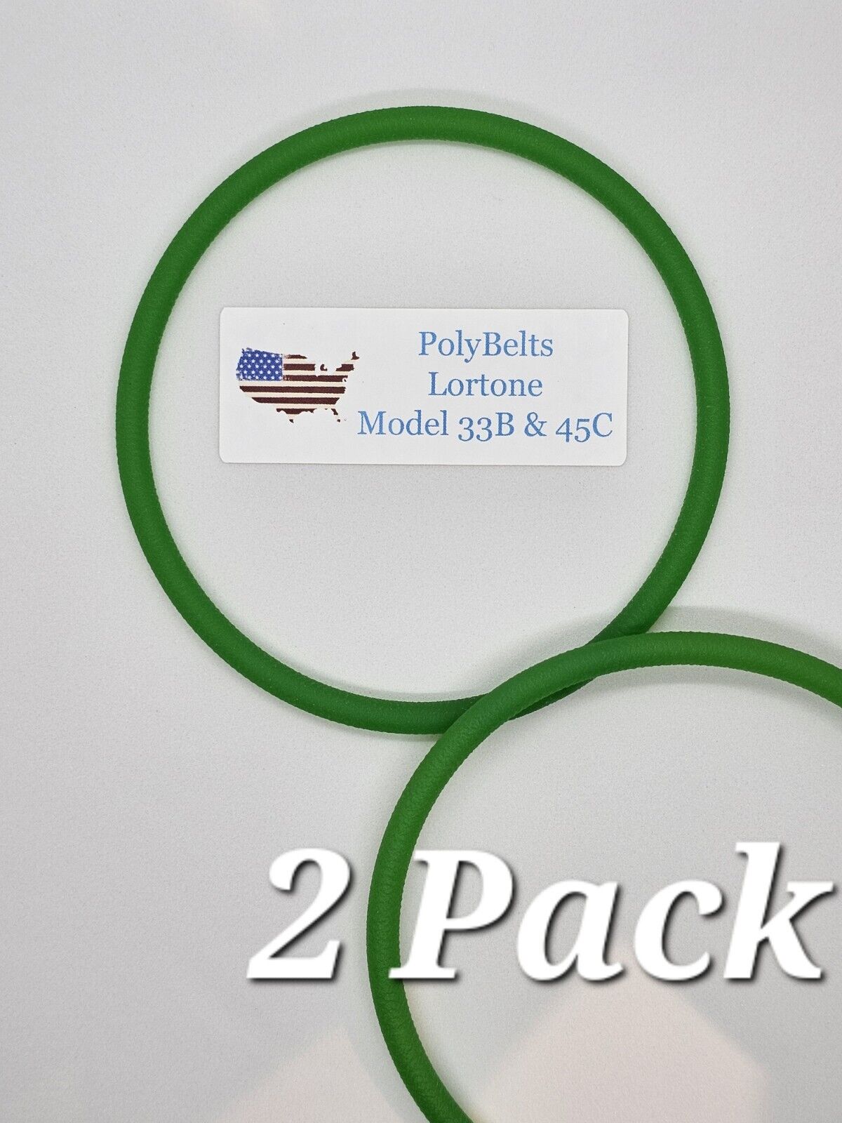 PolyBelt Lortone  Model 33B & 45C Replacement Belts.  2 Pack.  Polyurethane 