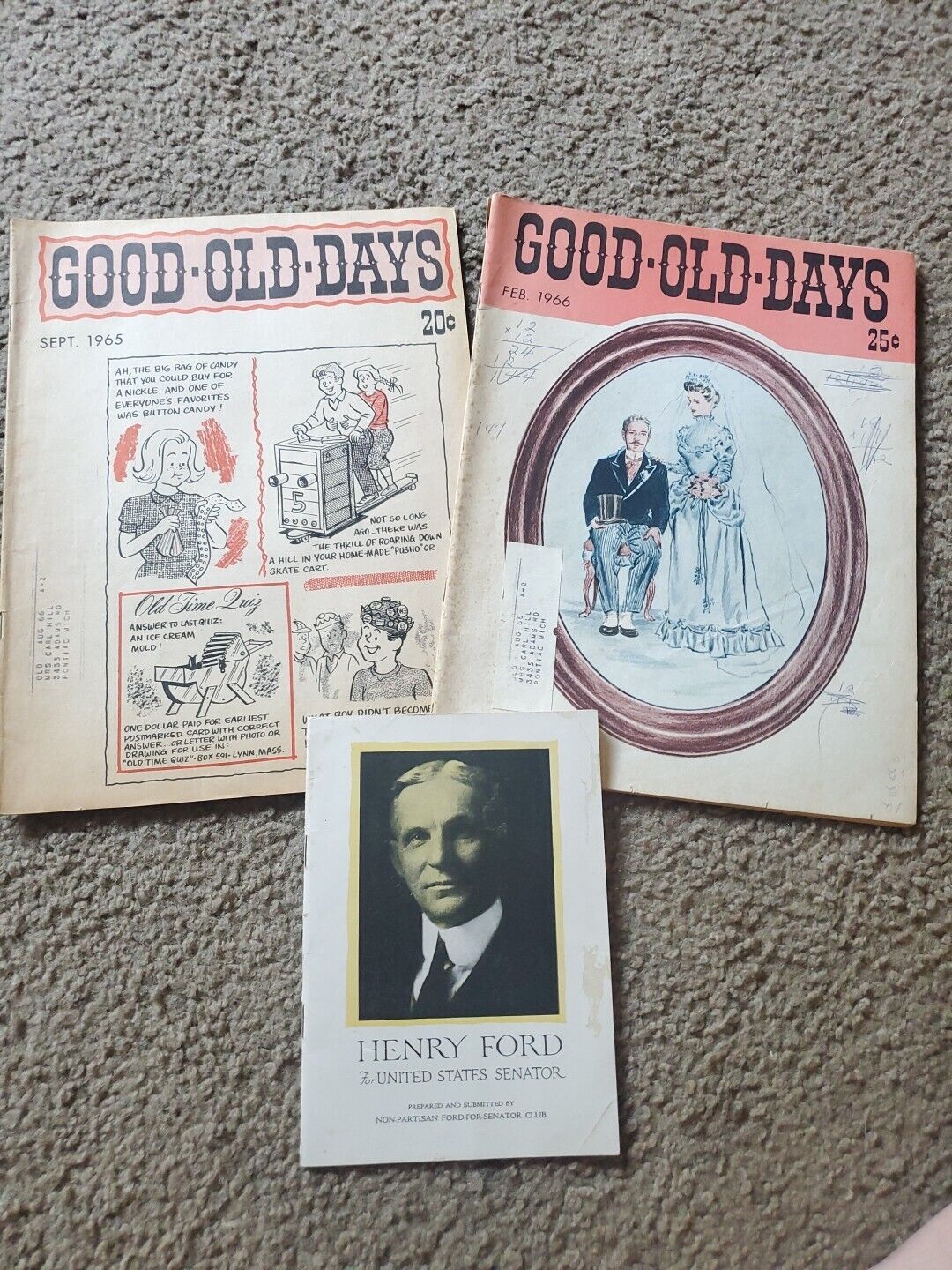 Good Old Days Magazine 1966 1965 Also Henry Ford Pamphlet