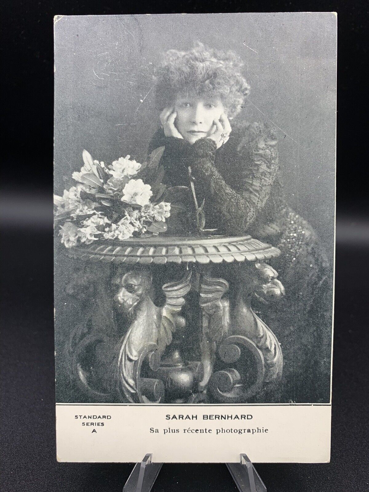 SARAH BERNHARDT - Antique Postcard, French Actress, unused, rare