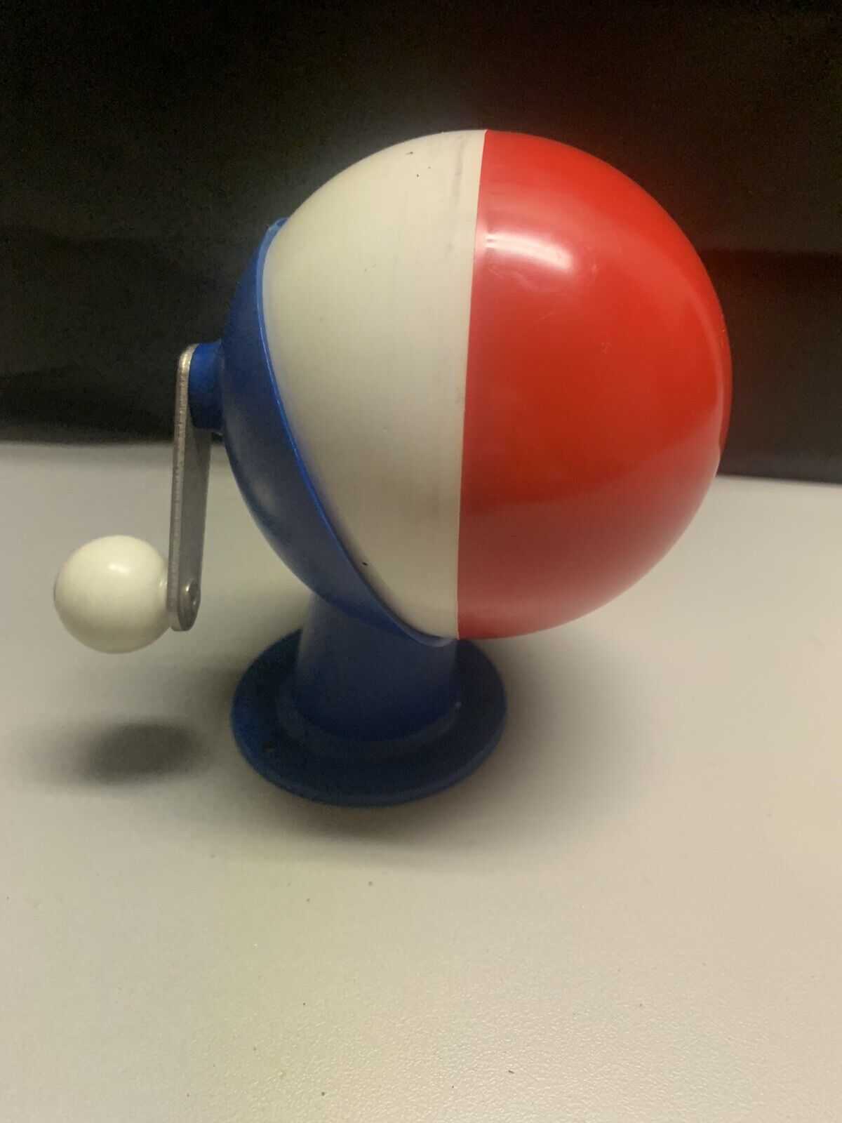 Vintage 1970s Berol red-white-blue ball Pencil Sharpener Made in USA Retro