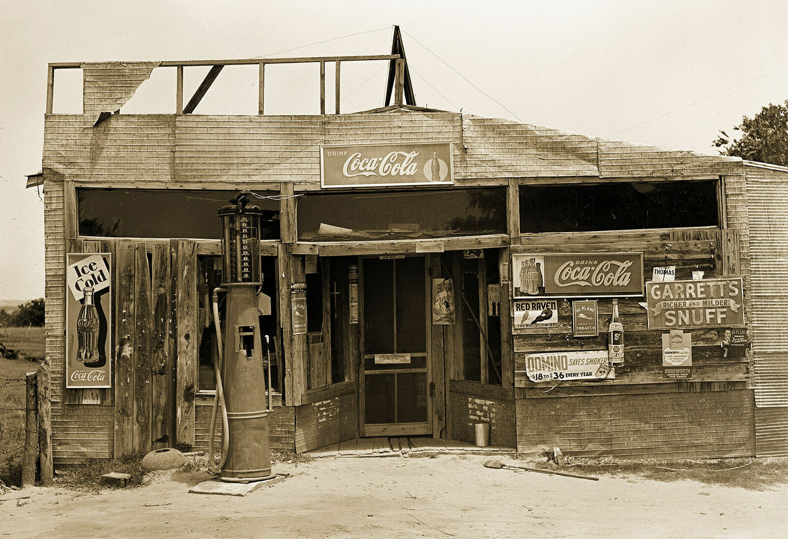 1939 Country Store & Gas Station Oklahoma Vintage Old Photo 13\