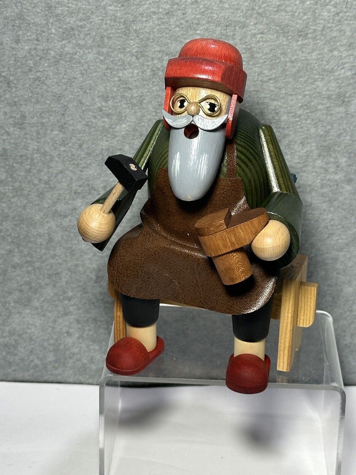 KWO SHOEMAKER German Christmas Incense Smoker Made in Germany Wooden