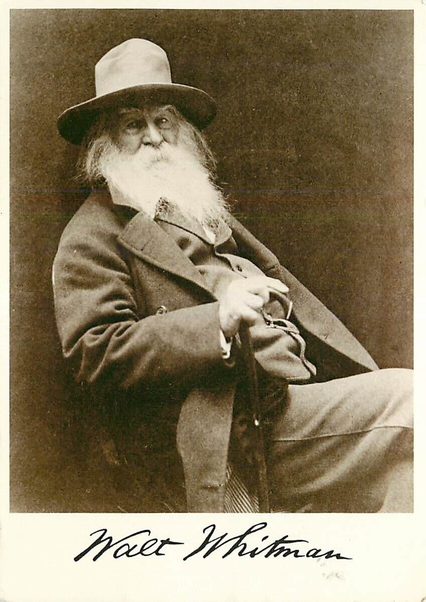 Postcard Walt Whitman circa 1887, George C Cox Photo