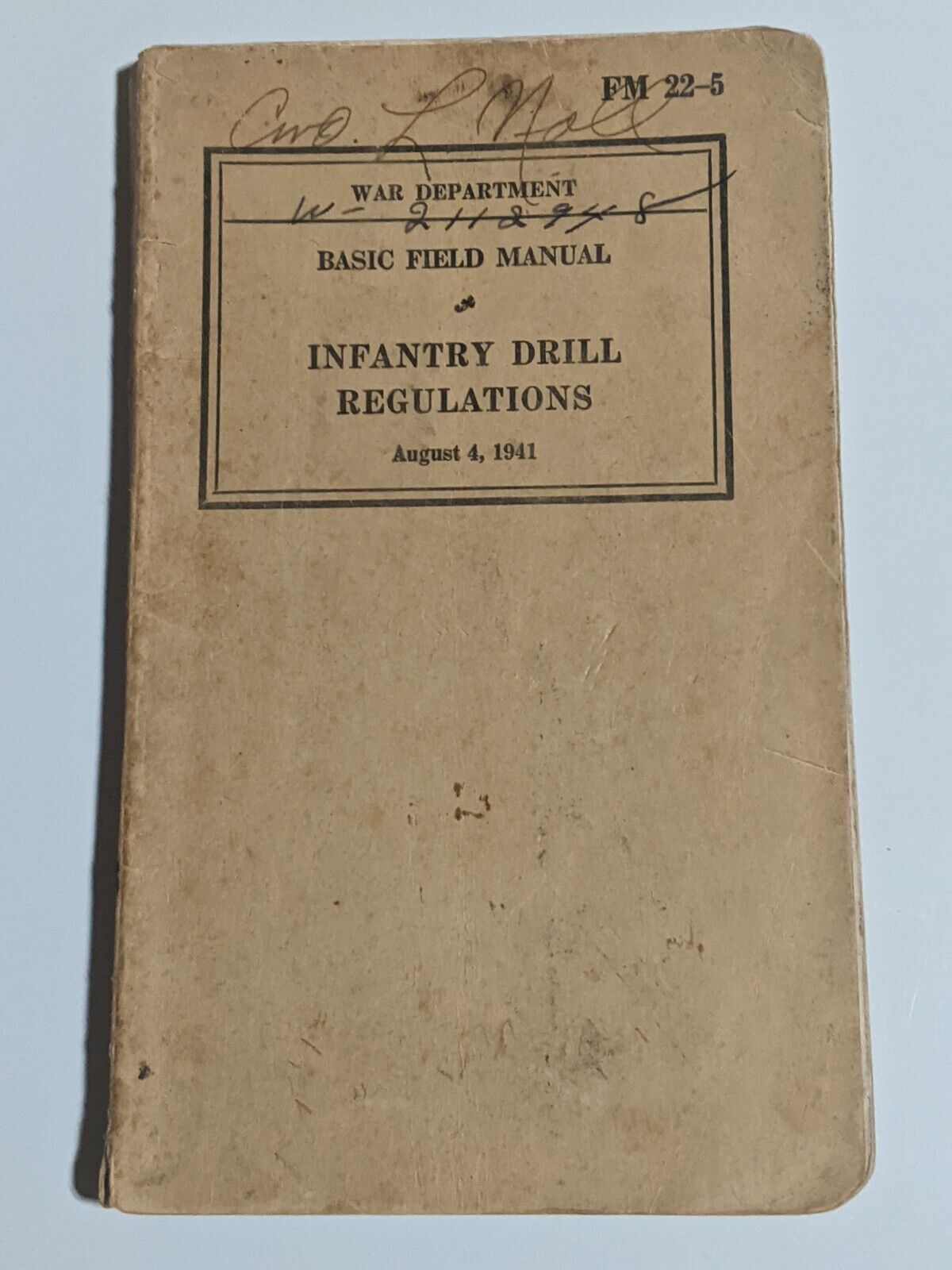 Vintage 1941 War Dept Basic Field Manual Infantry Drill Regulations