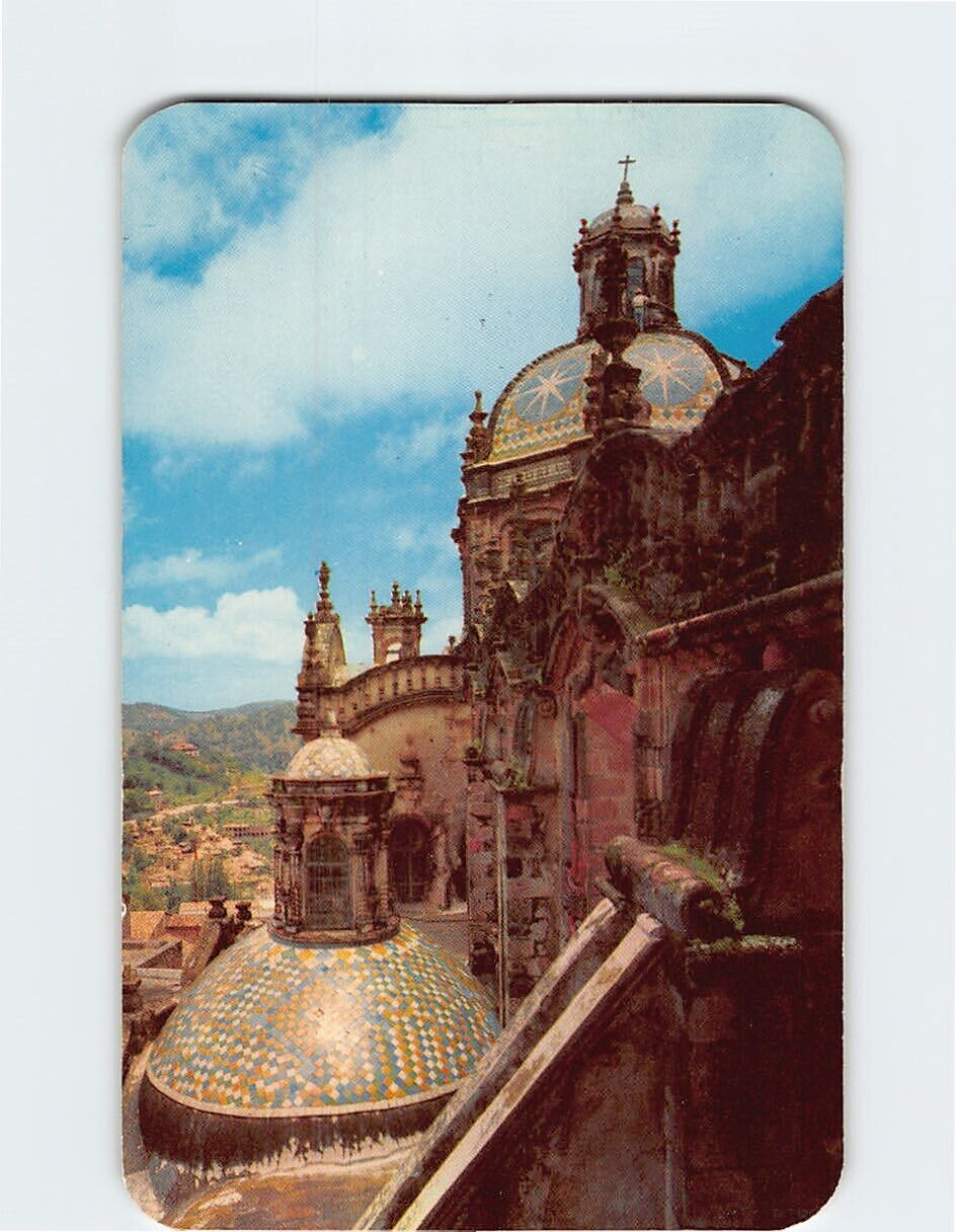 Postcard Cupolas of the Santa Prisca Church Taxco Mexico