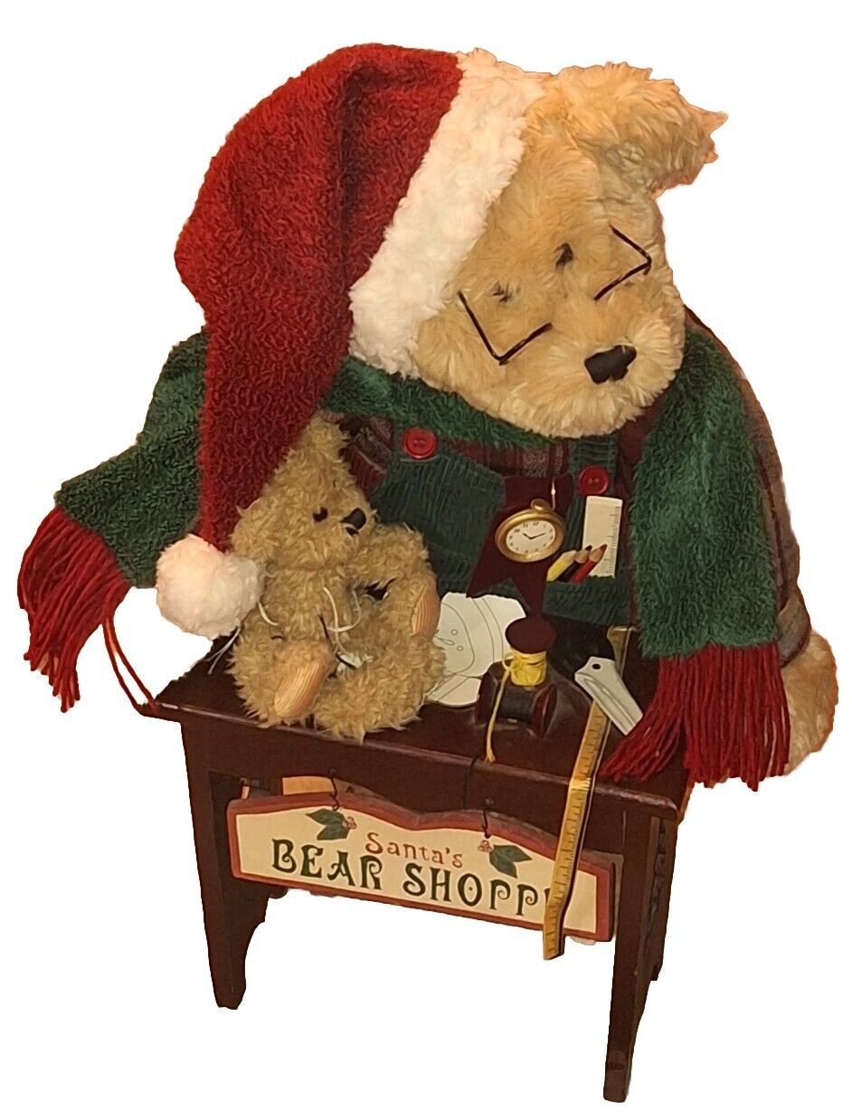 Dan Dee Christmas Teddy Bear 28\'\' Santa’s Bear Shoppe