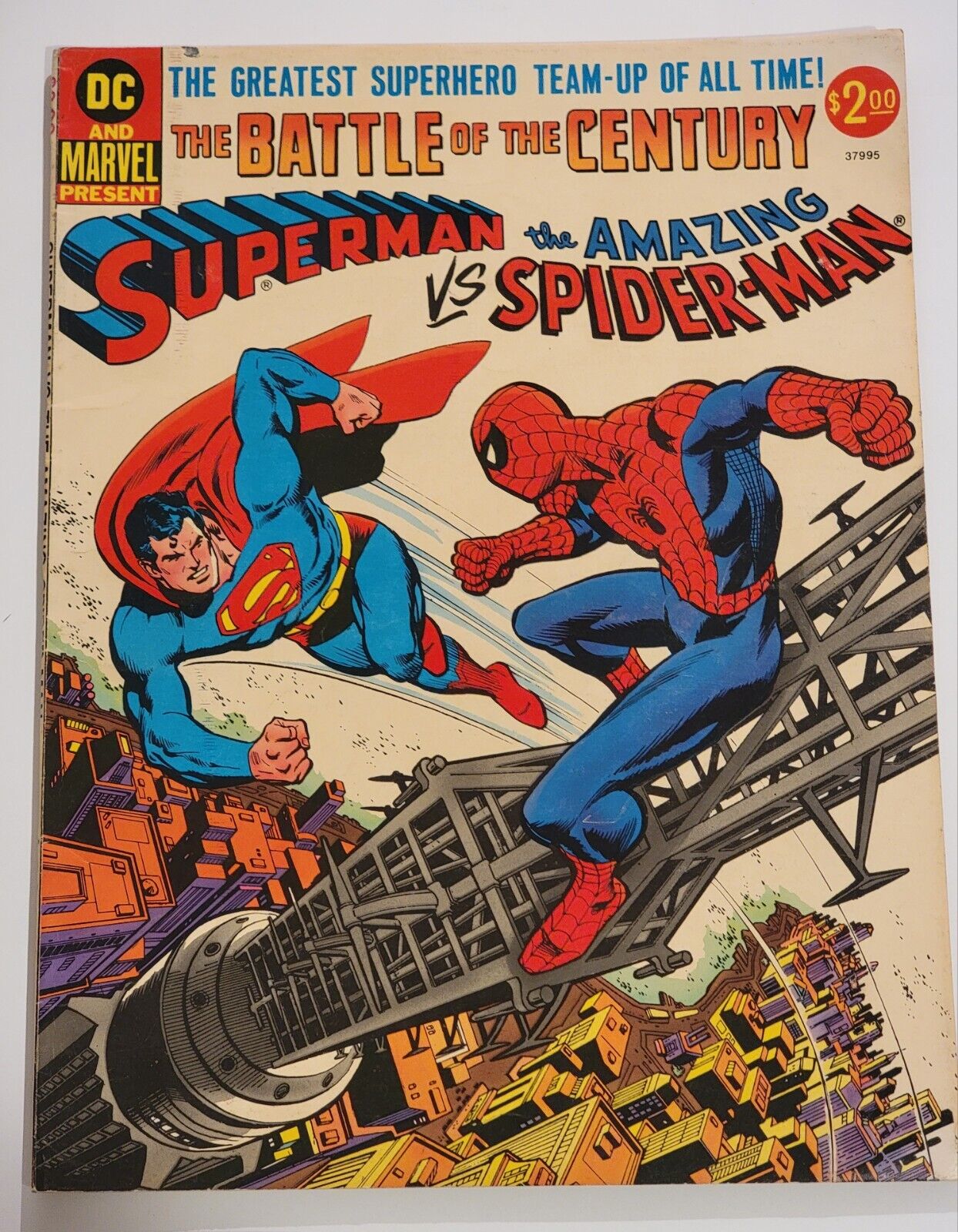 Battle Of The Century Superman Vs The Amazing Spiderman VF- 1976 Oversized Comic