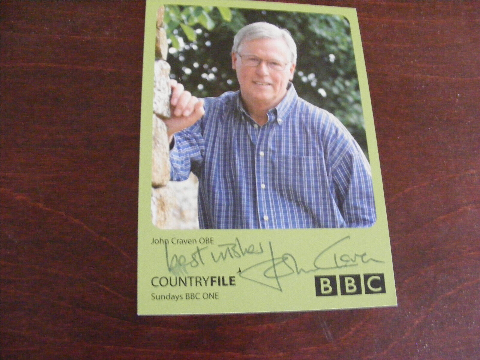 JOHN CRAVEN  genuine  signed Countryfile promo Photo Autograph