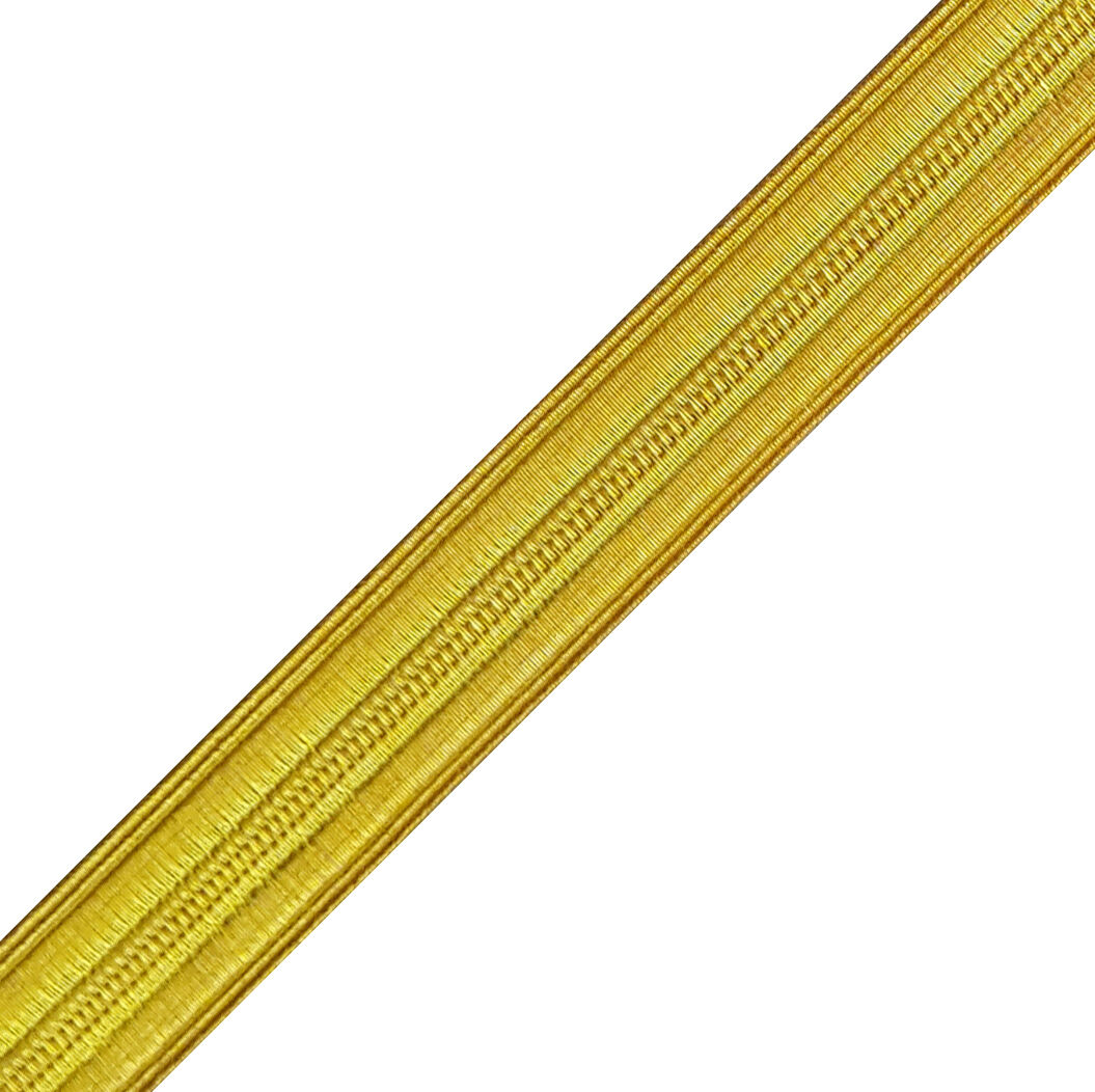 ARMY MILITARY NAVY PILOT UNIFORM BRAID VESTMENT CHASUBLE TRIM GOLD 1/4 IN 21 YDS