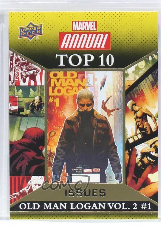 2016 Marvel Annual Top 10 Issues Gold Wolverine Old Man Logan Vol 2 #1 #TI-9 5x5