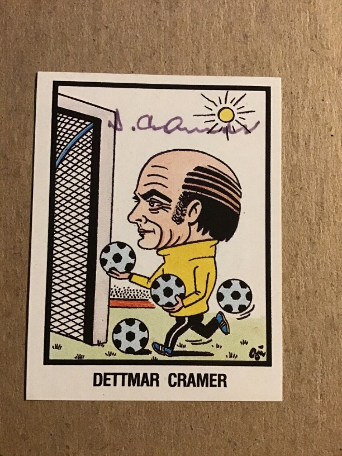 Dettmar Cramer, Germany 🇩🇪 Bayer 04 Leverkusen Panini 1984 hand signed