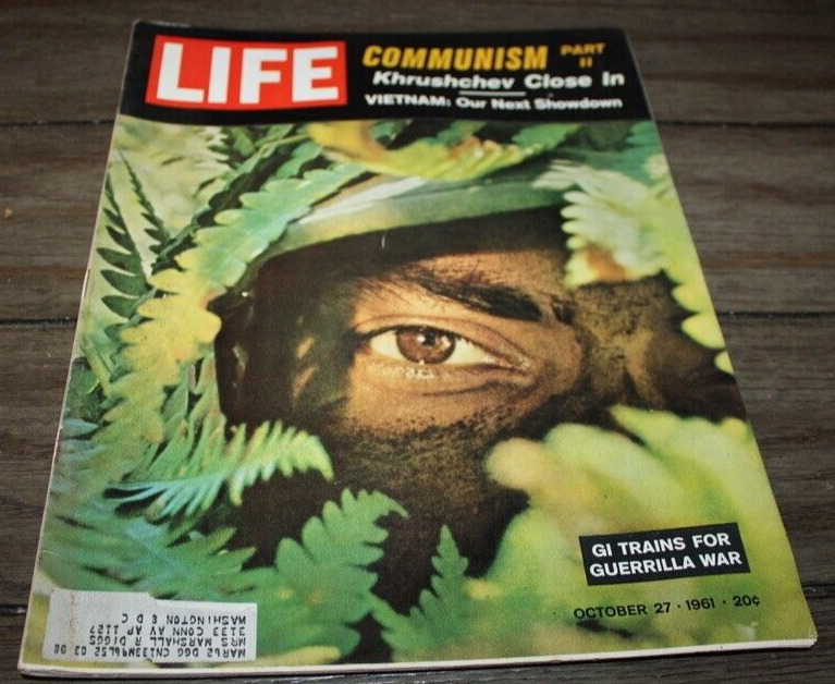 Vtg Life Magazine OCTOBER 27, 1961 Vietnam War GREAT ADS