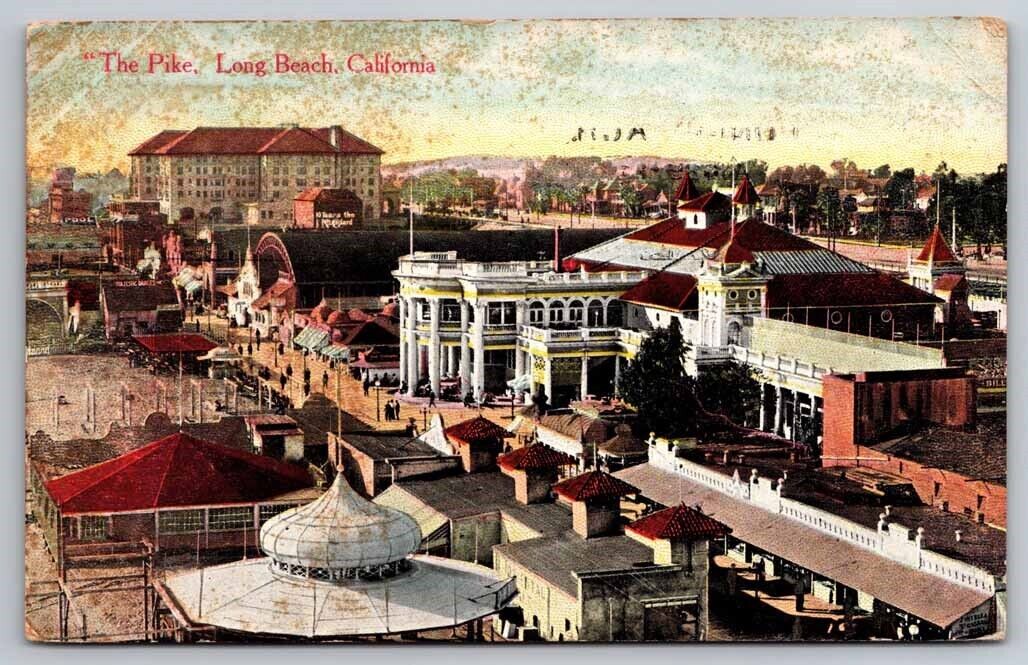 eStampsNet - The Pike Long Beach CA 1913 Postcard