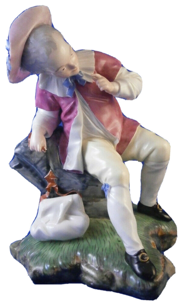 Antique 18thC Hoechst Porcelain Gentleman Figurine Figure Porzellan Figur Höchst