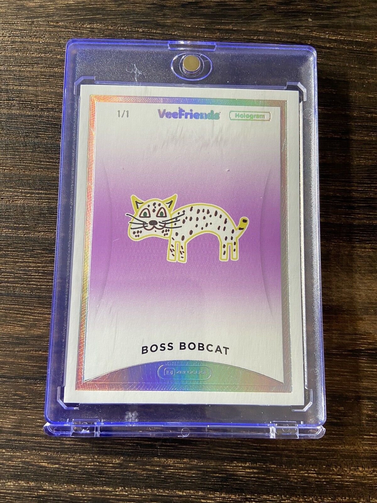 Boss Bobcat 1/1  - VeeFriends Series 1 - Zerocool Hologram