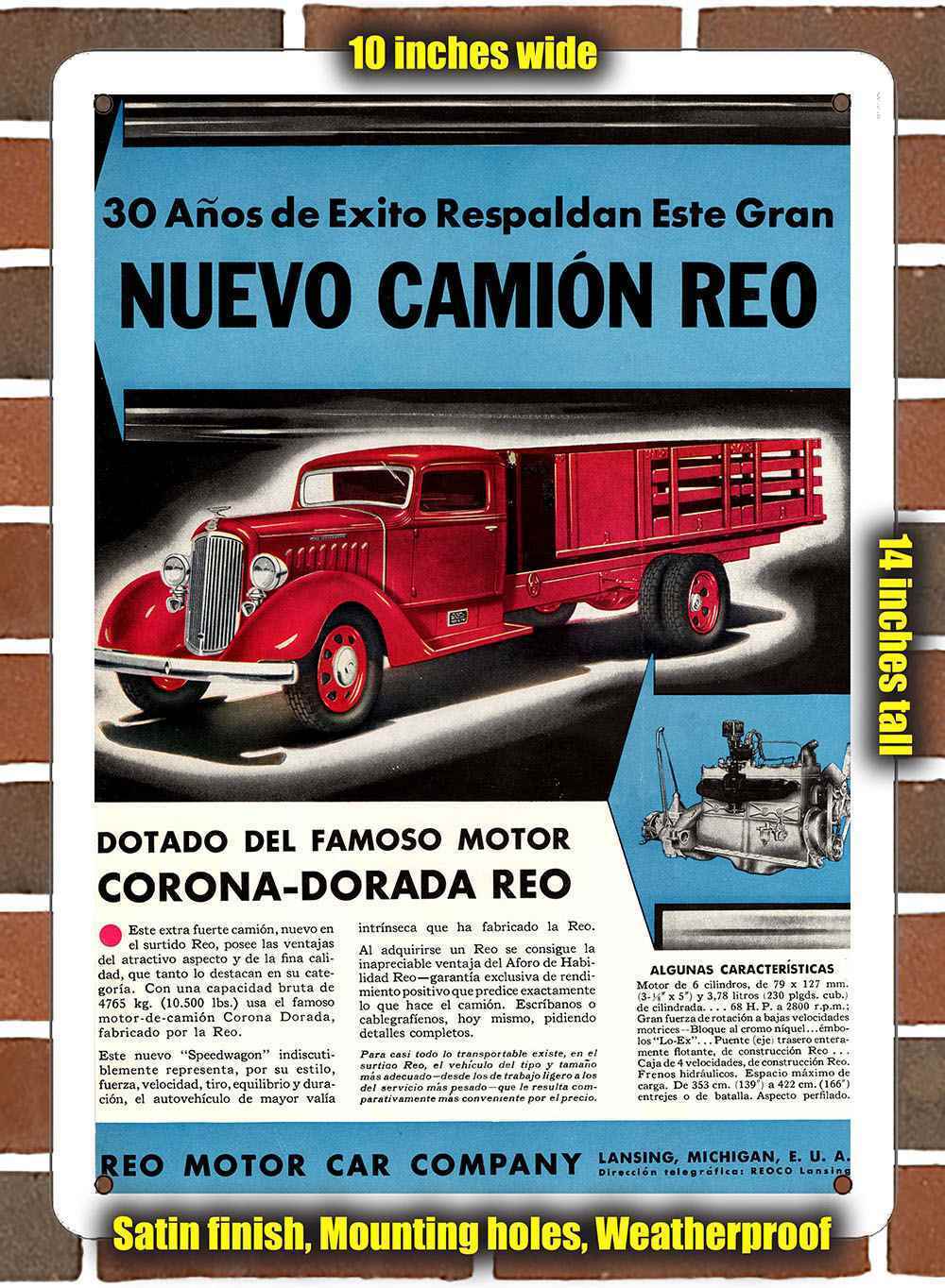 Metal Sign - 1935 Reo Truck 1 Argentina - 10x14 inches