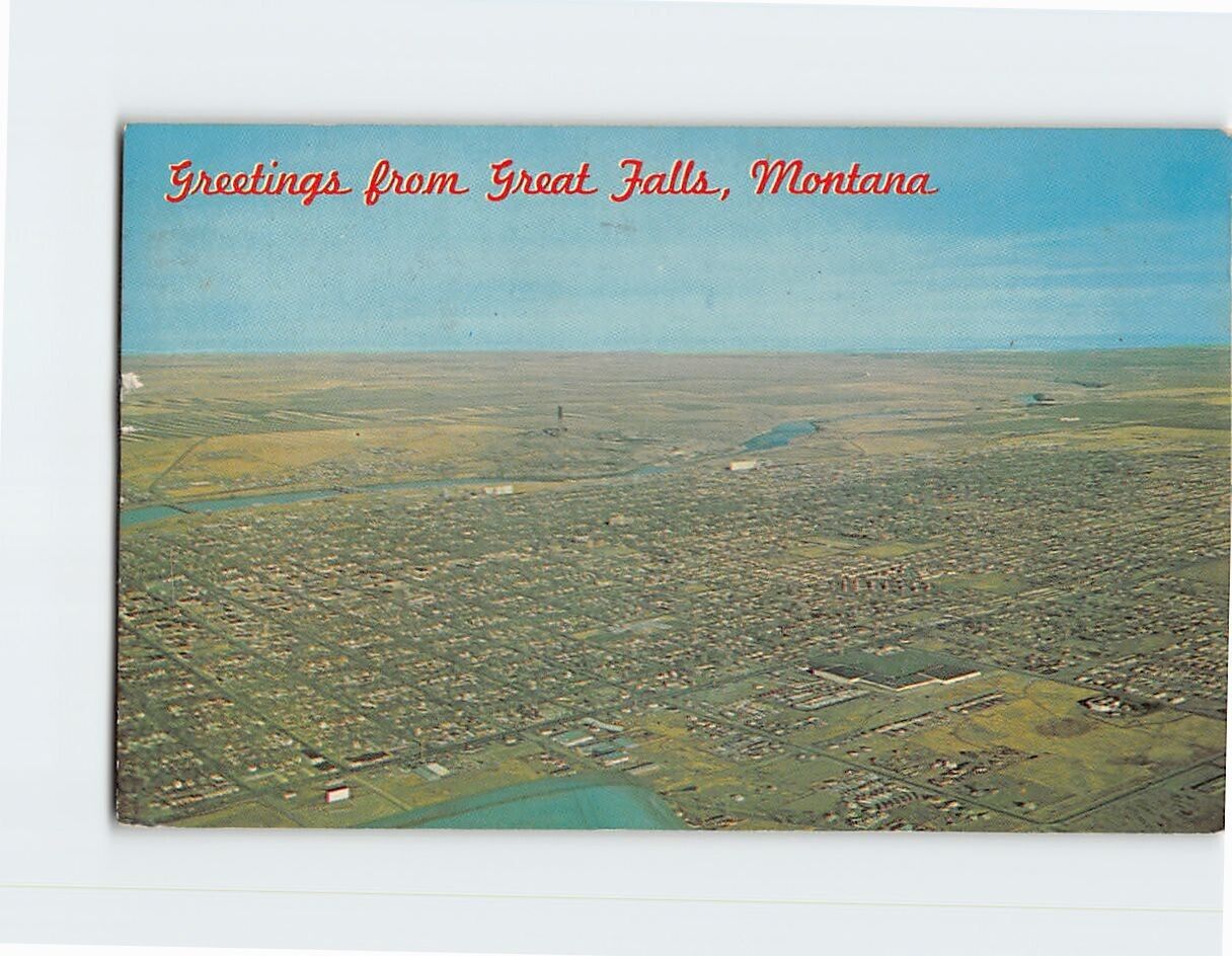 Postcard Greetings from Great Falls Montana USA