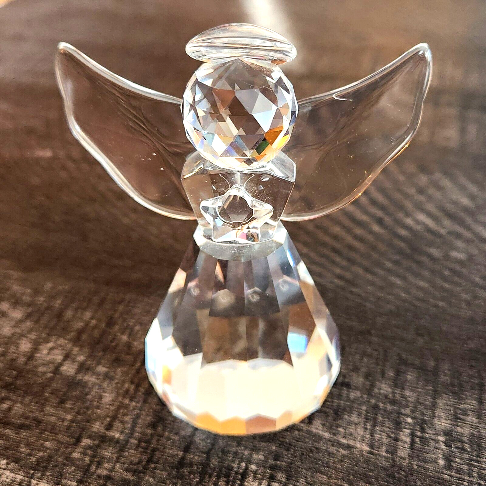 Diamond Cut Crystal Angel Figurine Beautiful ~ FAST COMBINED SHIPPING