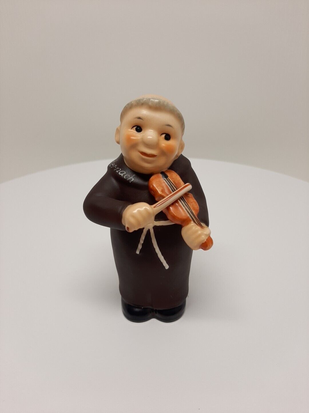 VTG Hummel Goebel Echternach Friar Tuck Playing Violin Germany 1960 Figurine D10