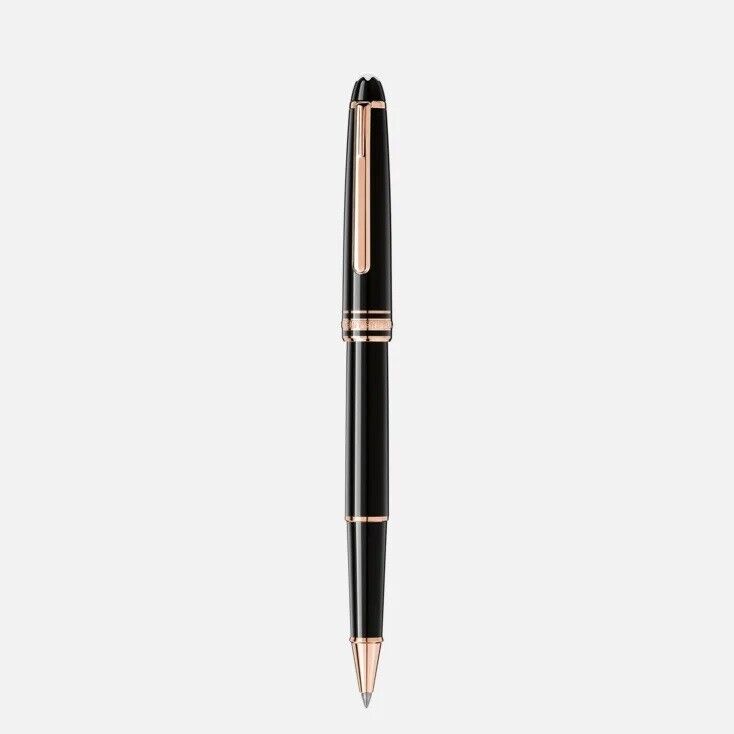 New Montblanc Meisterstuck  Classique Gold Trim Rollerball Pen Curated Gift