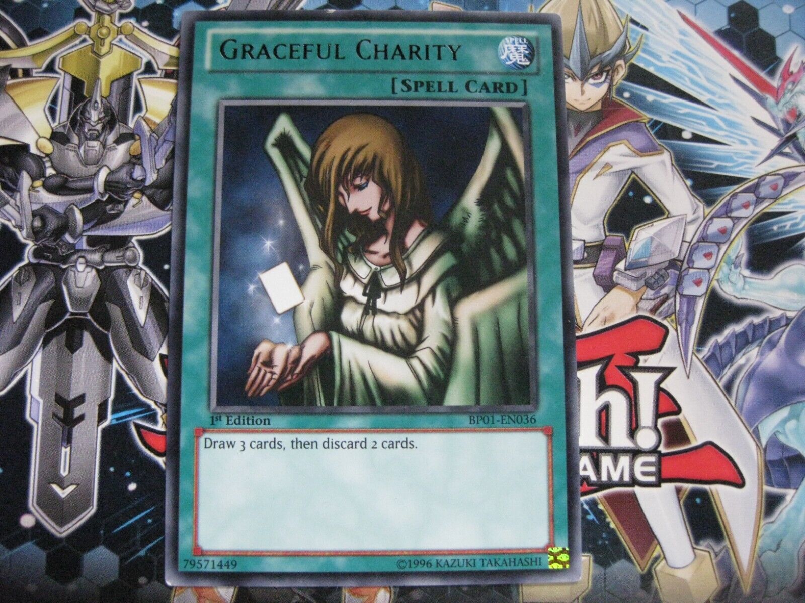 Graceful Charity BP01-EN036 Black Rare NM 1. On. YU-GI-OH NM (Rare Mosaic)