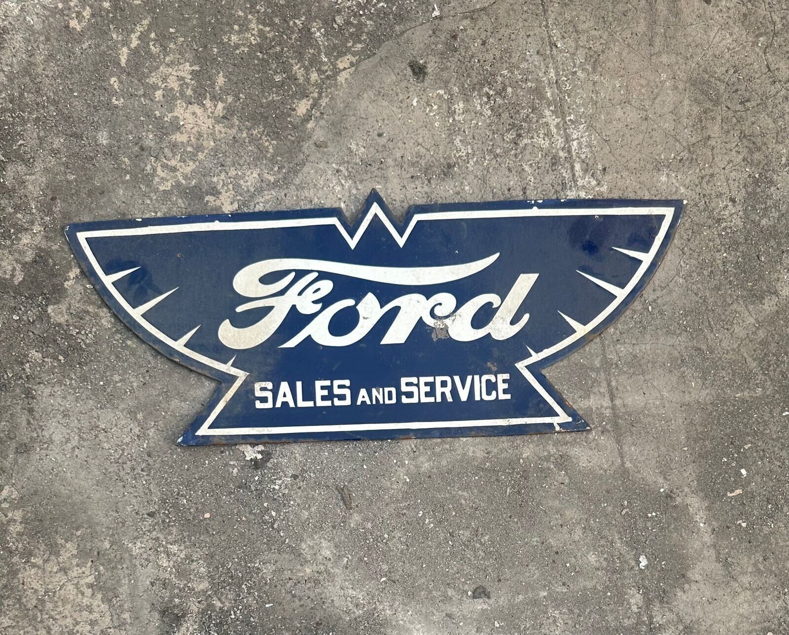 PORCELIAN FORD ENAMEL SIGN SIZE 26X9 INCHES