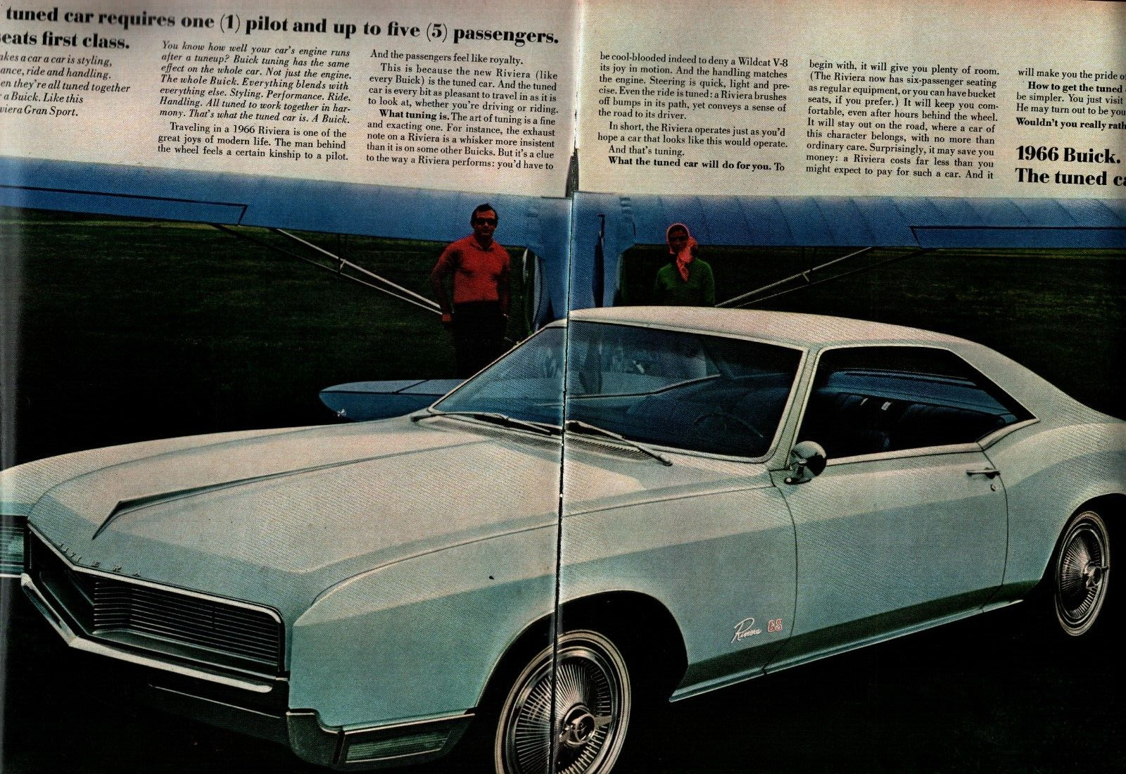 1966 Buick Riviera GS Gran Sport mid-size-mag car ad- \