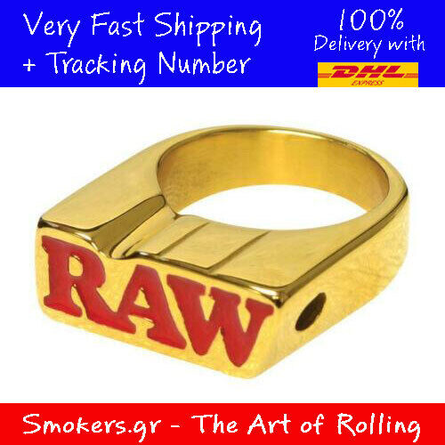 1x Original RAW Gold Smoker Ring - Size 7