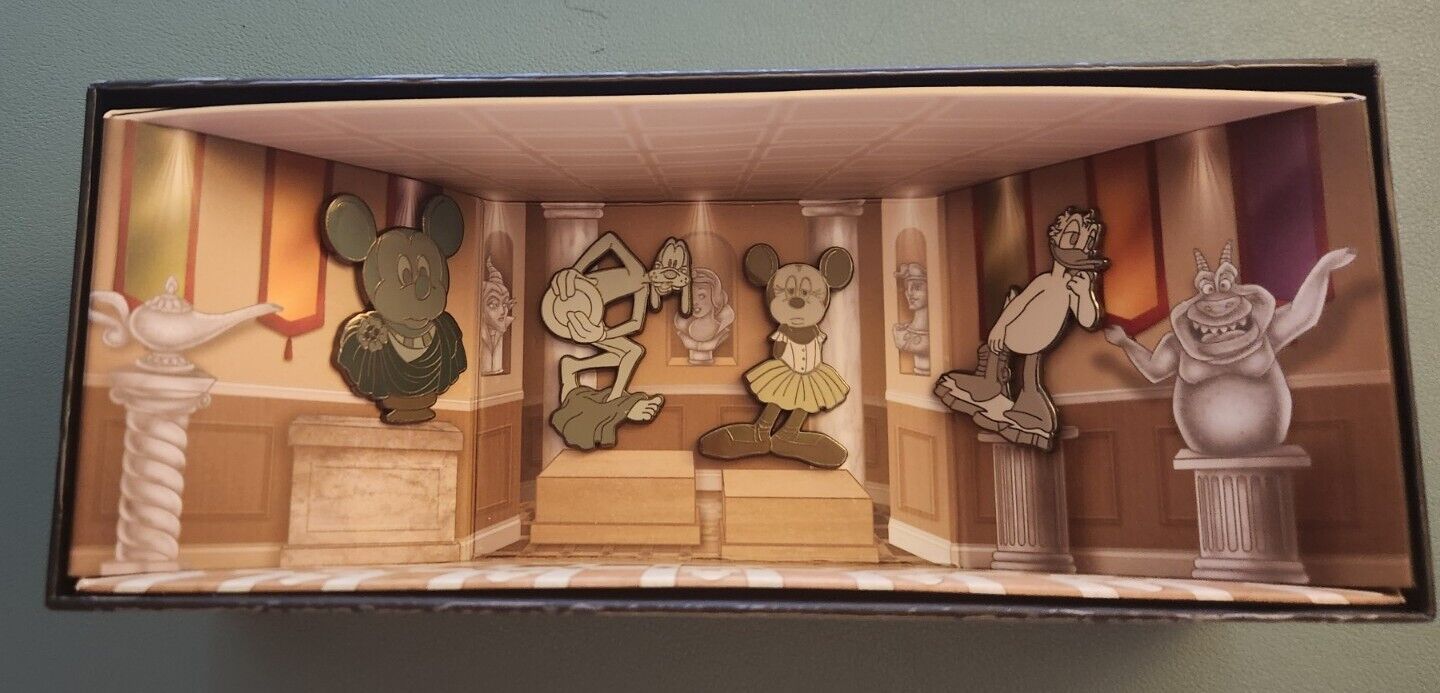 WDW Disney Pin Set The Museum of Pin-tiquities 2009 Diorama Collection LE 300