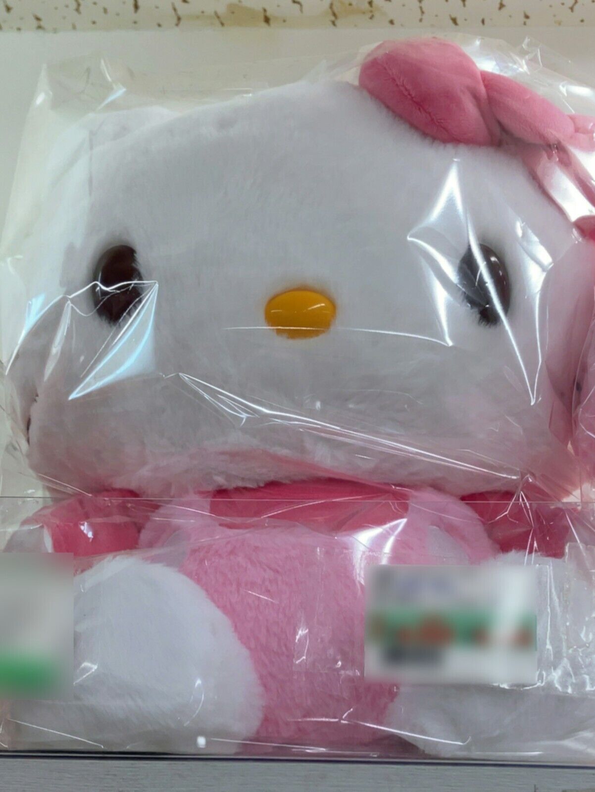 Sanrio Hello Kitty Howa Howa Fluffy Stuffed Toy L Size Pink Plush Doll New Japan