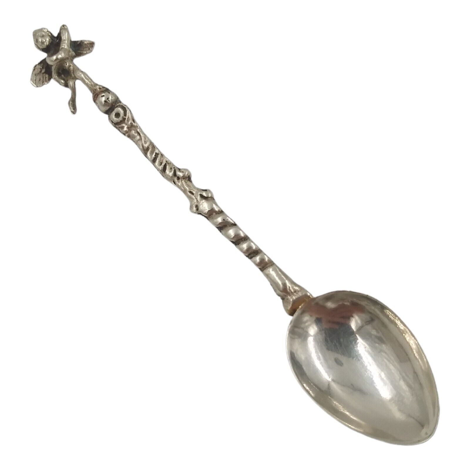 Vintage Marked Italy Souvenir Spoon Figural Cherub