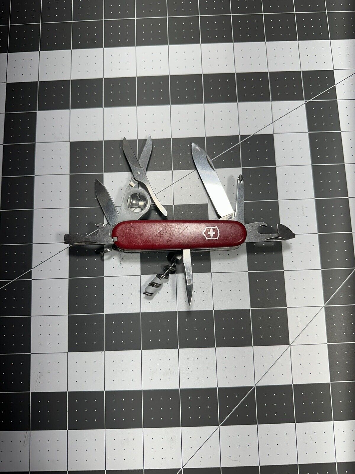 Victorinox Vintage Explorer Red 91MM Swiss Army Pocket Knife - 6405
